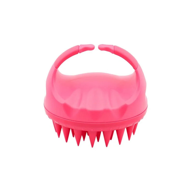 Silicone Handheld Scalp Massage Brush for Shower Hair Cleaning