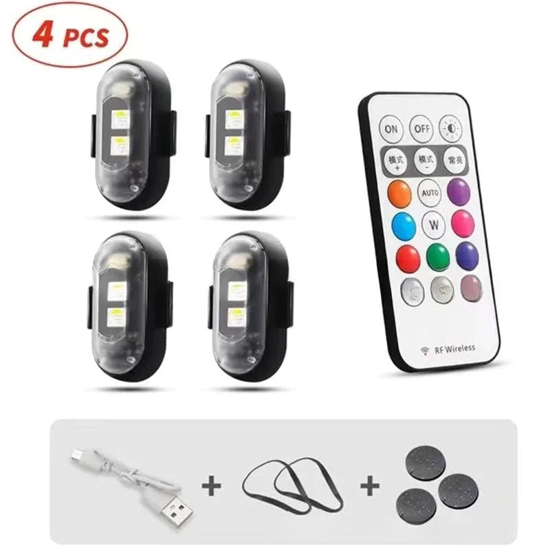 RGB LED Strobe Lights for Car & Motorcycle