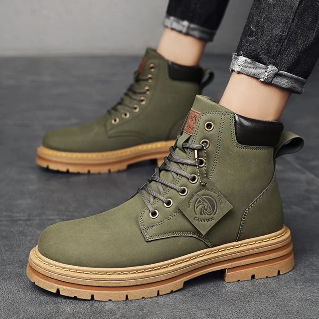 CYYTL Men's Boots Winter Shoes Leather