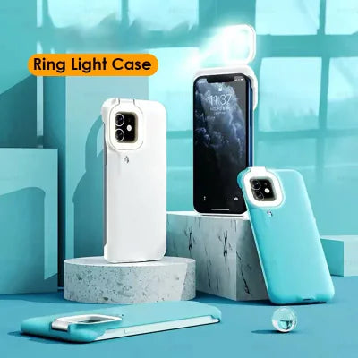 iPhone Ring Light Case with Flash LED Fill Light