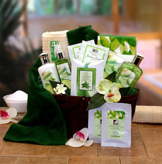 Cucumber &amp; Melon Calming Spa Bath &amp; Body Gift Basket