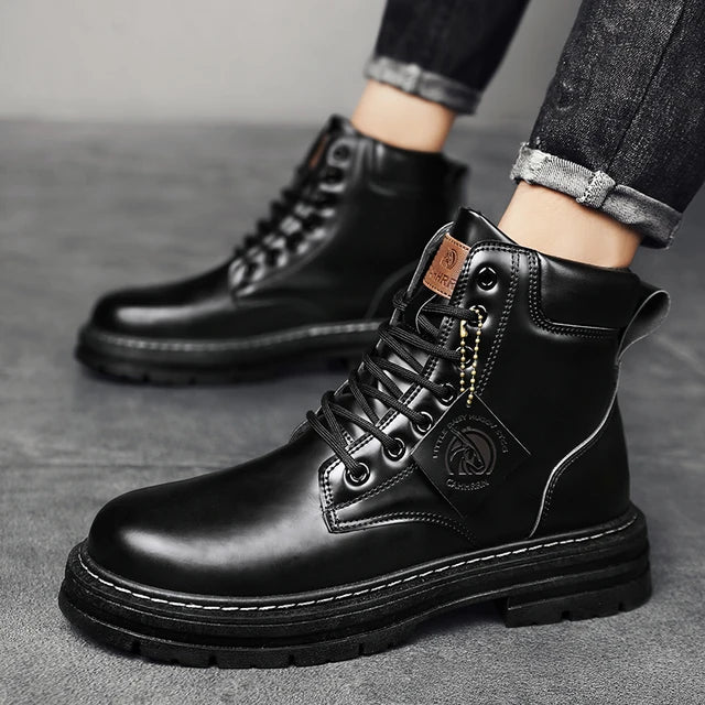 CYYTL Men's Boots Winter Shoes Leather