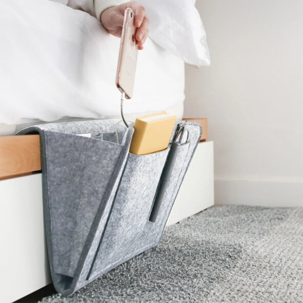 Felt Bedside Storage Bag