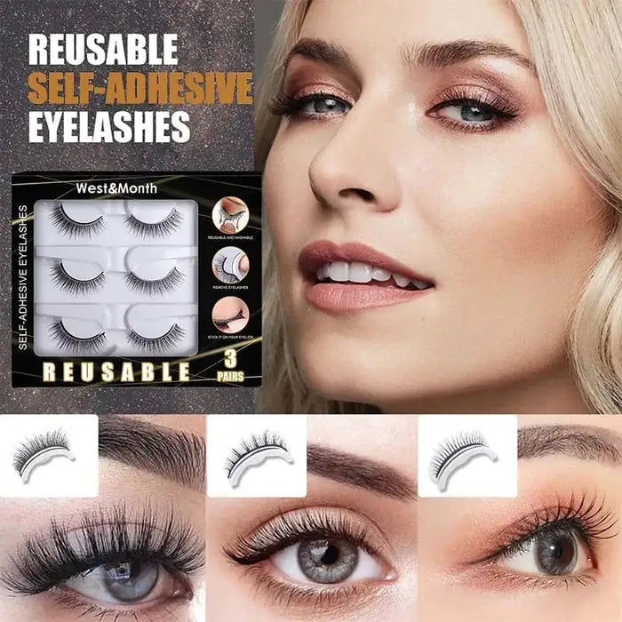 Self-Fix Adhesives And Reusable Eyelashes