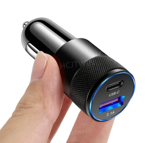 Aluminum Alloy Steel Car Charger Mobile Phone