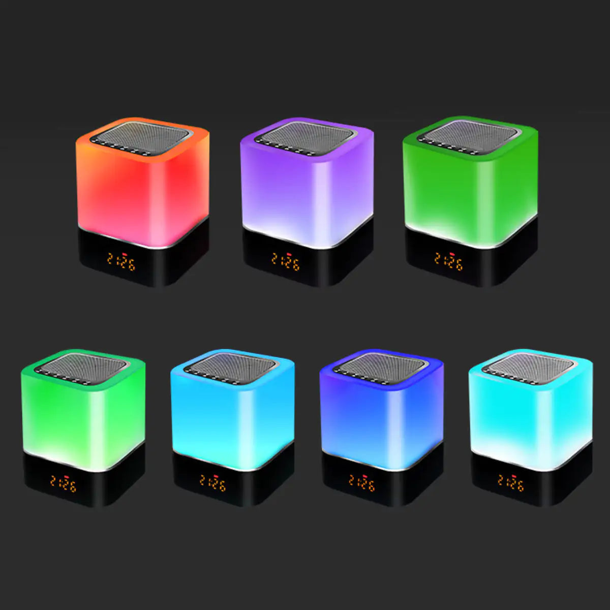 Sweet Dreams Speakers In 7 Changeable Mood Color Touch Lamp+ Phone Charger