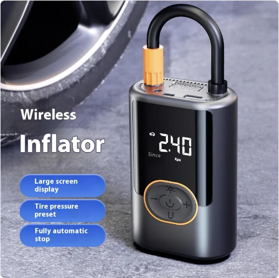 High-Pressure Car Inflator with Fast Charging