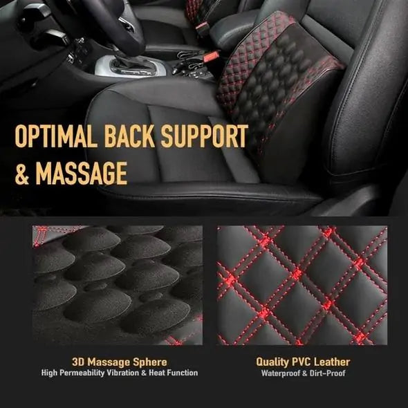 Car Electric Massage Back Cushion For Lumbar Support