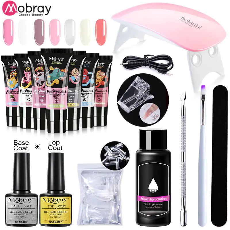 Mobray Polygel Nail Extension Kit: Complete Manicure Set