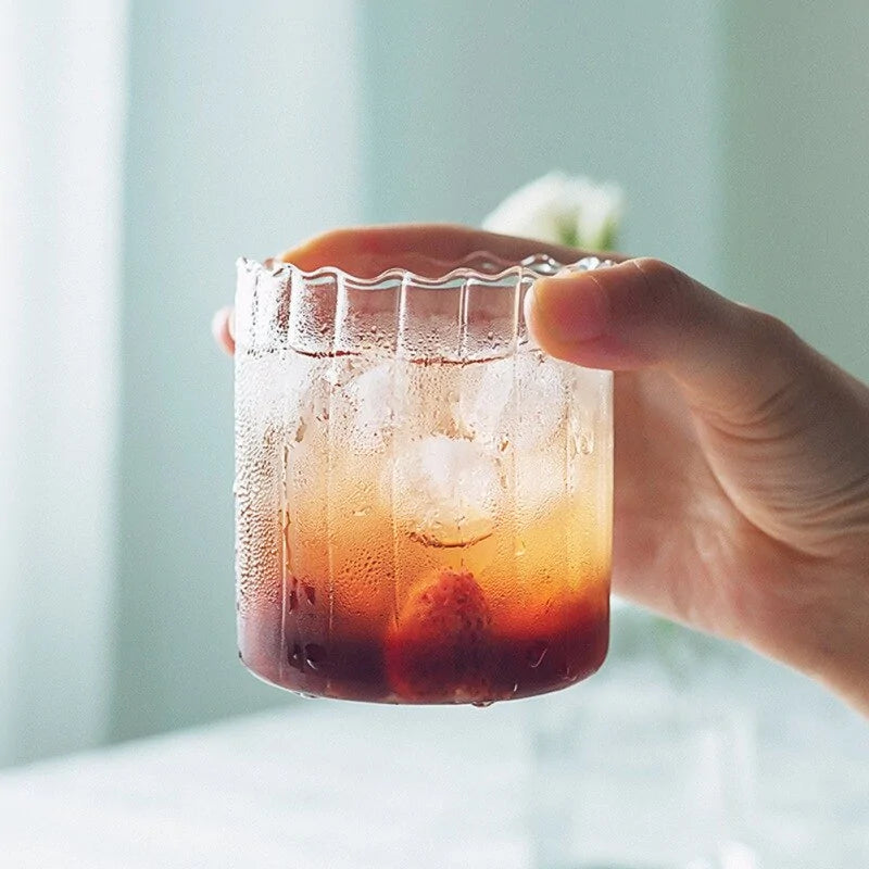 Corrugated Drinking Glass