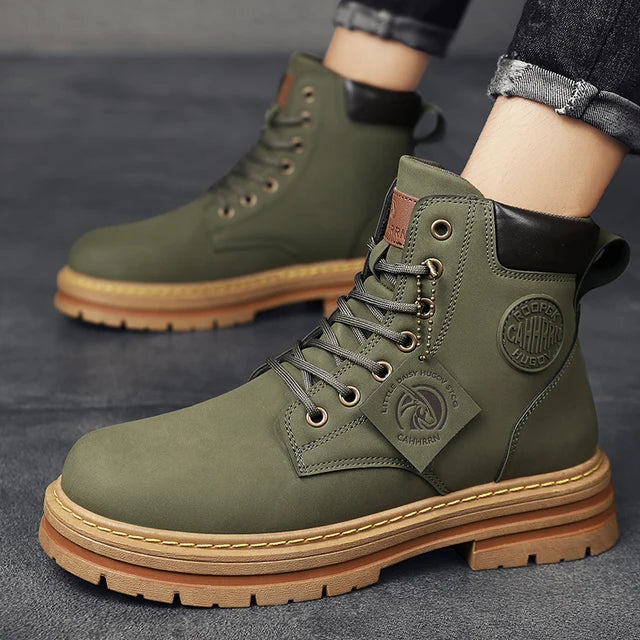 CYYTL Men's Boots Winter Shoes Leather