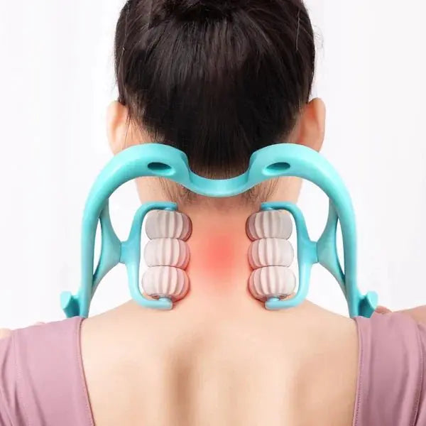 6 Wheel Pressure Point Neck Massager