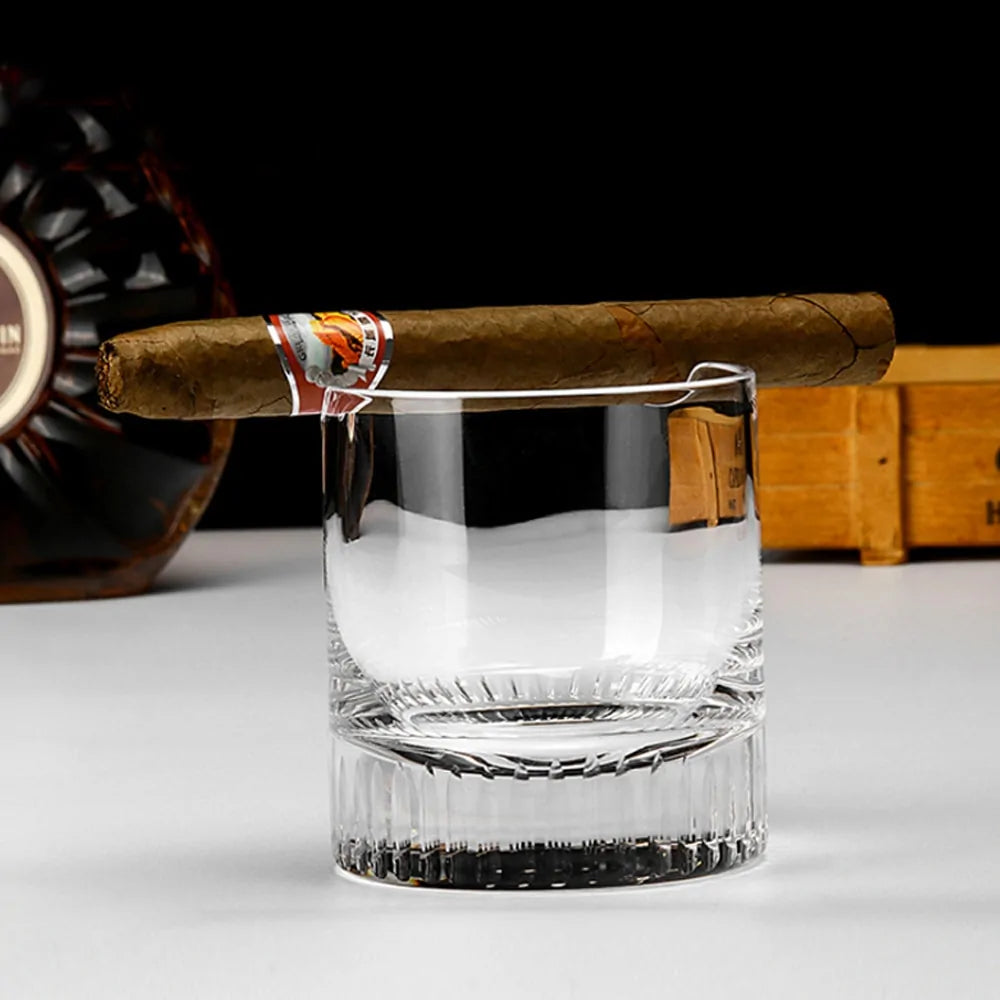 Whiskey Glass Cigar Cup