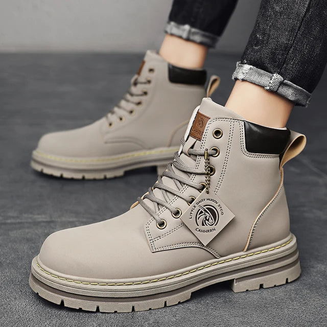 CYYTL Men's Boots Winter Shoes Leather