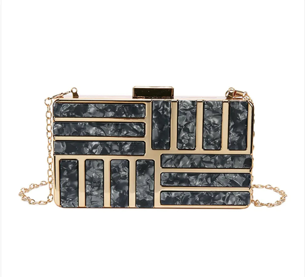 Stylish Square Acrylic Clutch Bag for Women