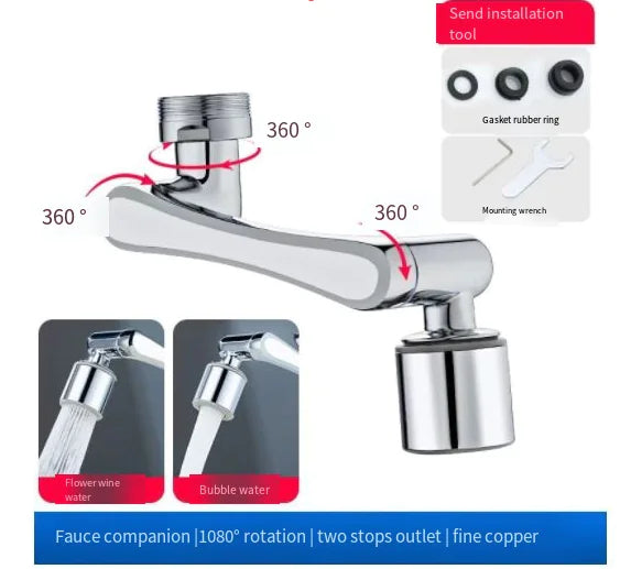 Universal Rotation Faucet Extender