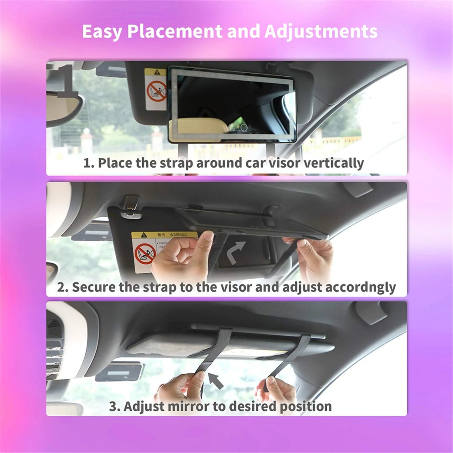 Universal Car Sun Visor Mirror