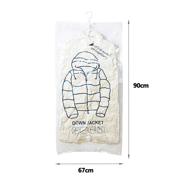 Closet Hanging Organizer Vacuum Bag