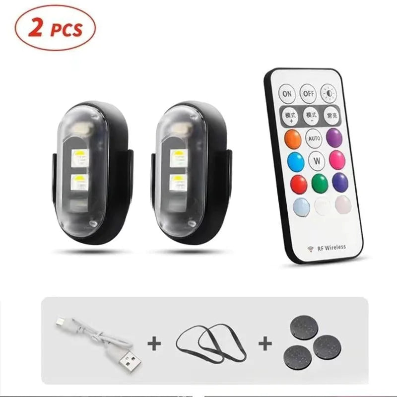 RGB LED Strobe Lights for Car & Motorcycle