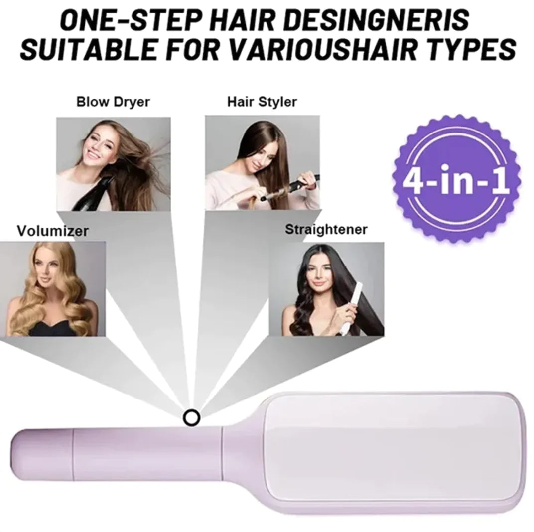 4-in-1 Self-Cleaning Hairbrush