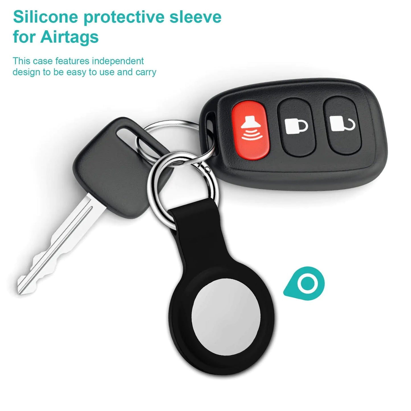 Silicone Airtag Keychain Case